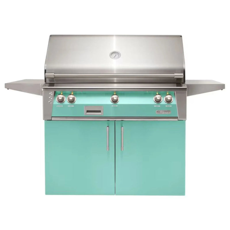 Alfresco 42" Freestanding Stainless Steel Gas Grill with Sear Zone, Rotisserie & Smoker System - Patioscape Outdoors