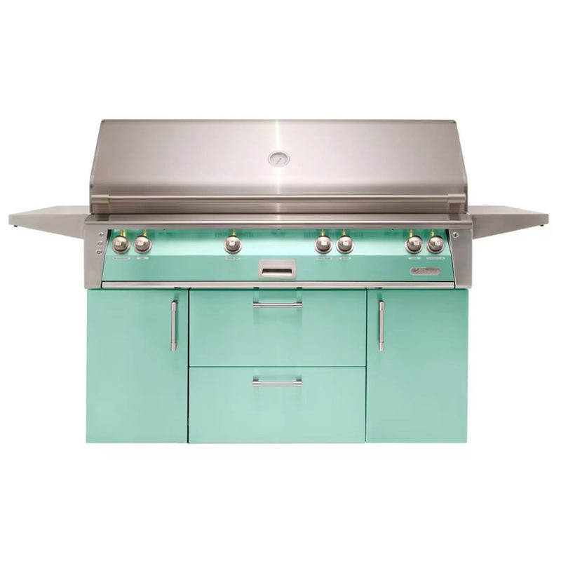 Alfresco ALXE 56-Inch Stainless Steel Freestanding Gas Grill w/ Sear Zone And Rotisserie - Patioscape Outdoors