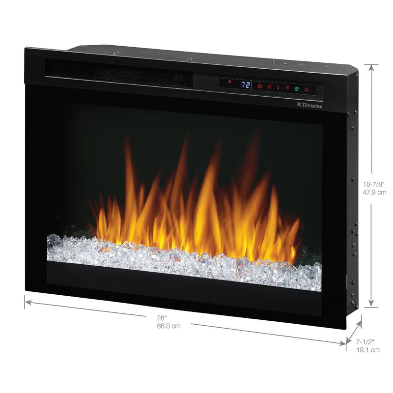 Dimplex Nova 26-Inch Plug-in Electric Firebox with Acrylic Ember Bed - Patioscape Outdoors