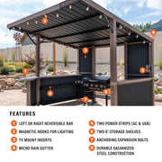 Blackstone 10' x 10' Bar and Grill Pavilion - 6000 - Patioscape Outdoors