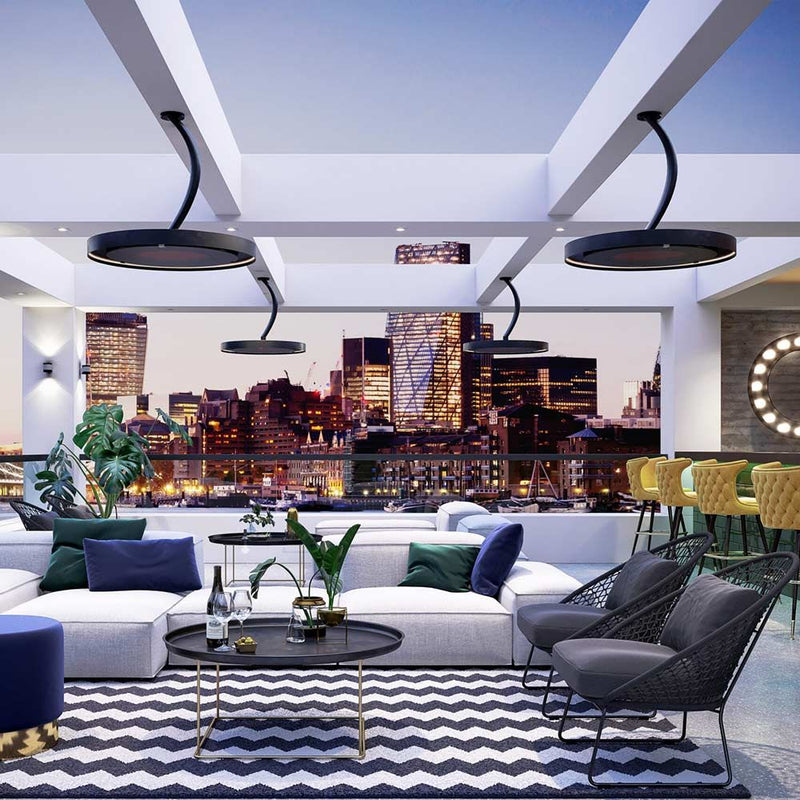 Bromic Eclipse BH0920001-1 Smart-Heat 28-Inch 2900W Dual Element 240V Electric Infrared Heater W/ Twin Pole