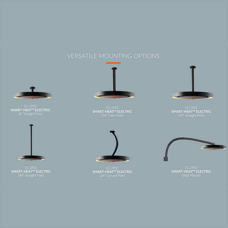 Bromic Eclipse BH0920001-1 Smart-Heat 28-Inch 2900W Dual Element 240V Electric Infrared Heater W/ Twin Pole