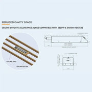 Bromic Low Clearance Ceiling Recess Kit for Platinum Electric 2300W BH3623009 - Patioscape Outdoors