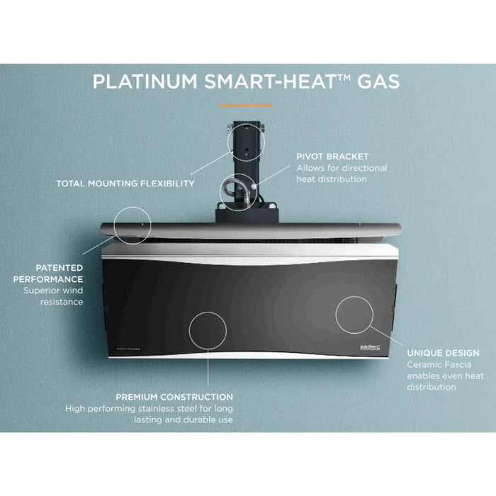 Bromic Platinum 500 Smart-Heat 29-Inch 39,800 BTU Gas Patio Heater