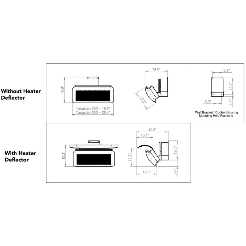 Bromic Tungsten 300 20-Inch Smart-Heat 26,000 BTU Gas Patio Heater