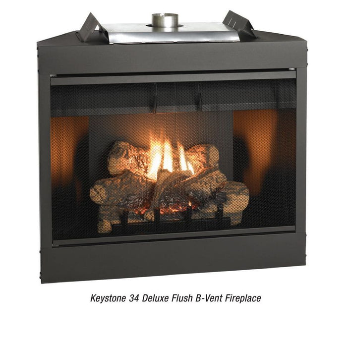 Empire Keystone Deluxe B-Vent Fireplace - 36"