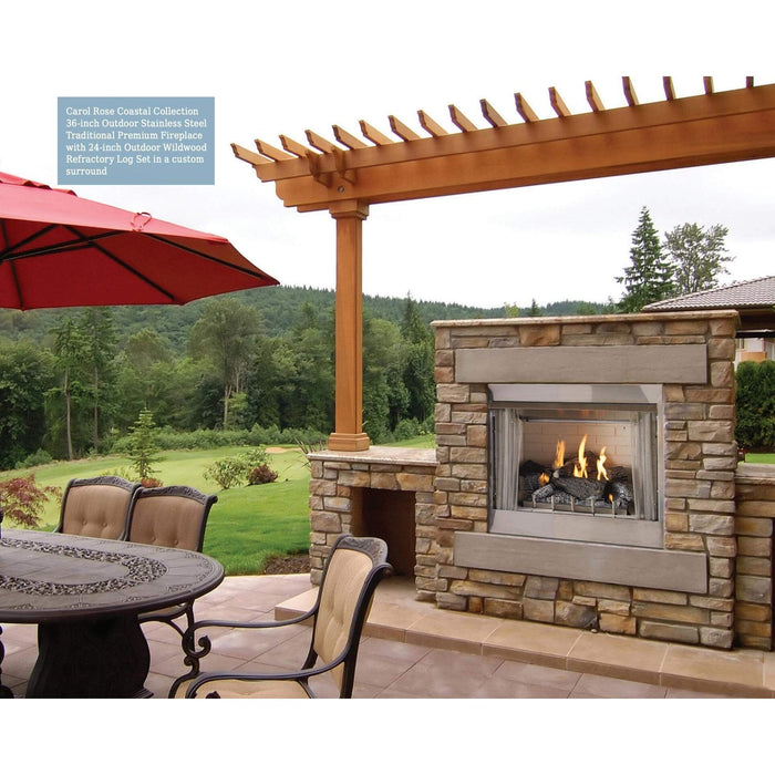 Empire Carol Rose Outdoor 36" Vent-Free Fireplace