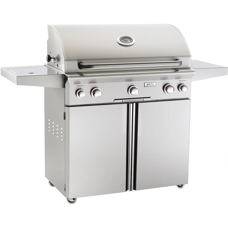 American Outdoor Grill T-Series 36-Inch Freestanding Grill With Rotisserie Backburner and Side Burner - Patioscape Outdoors