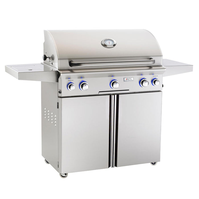 American Outdoor Grill L-Series 36-inch Portable Grill With Rotisserie and Single Side Burner