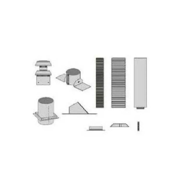 Empire Vertical Direct Vent Fireplace Kit - DVVK4FV - Patioscape Outdoors