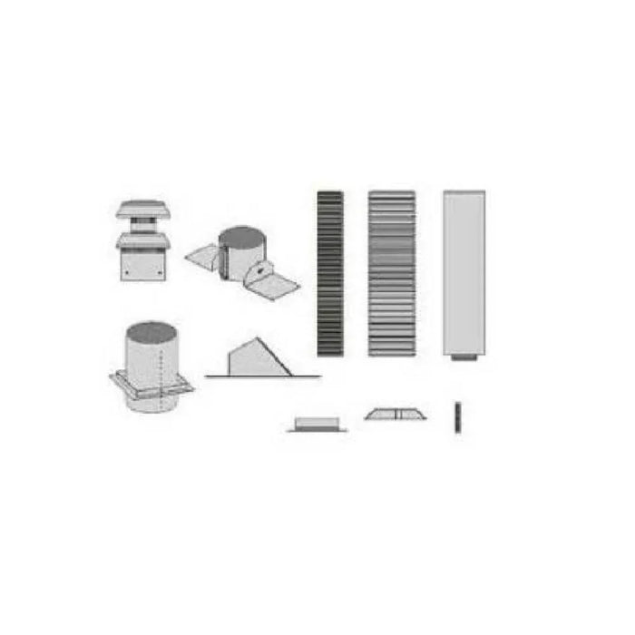 Empire Vertical Direct Vent Fireplace Kit - DVVK4FV