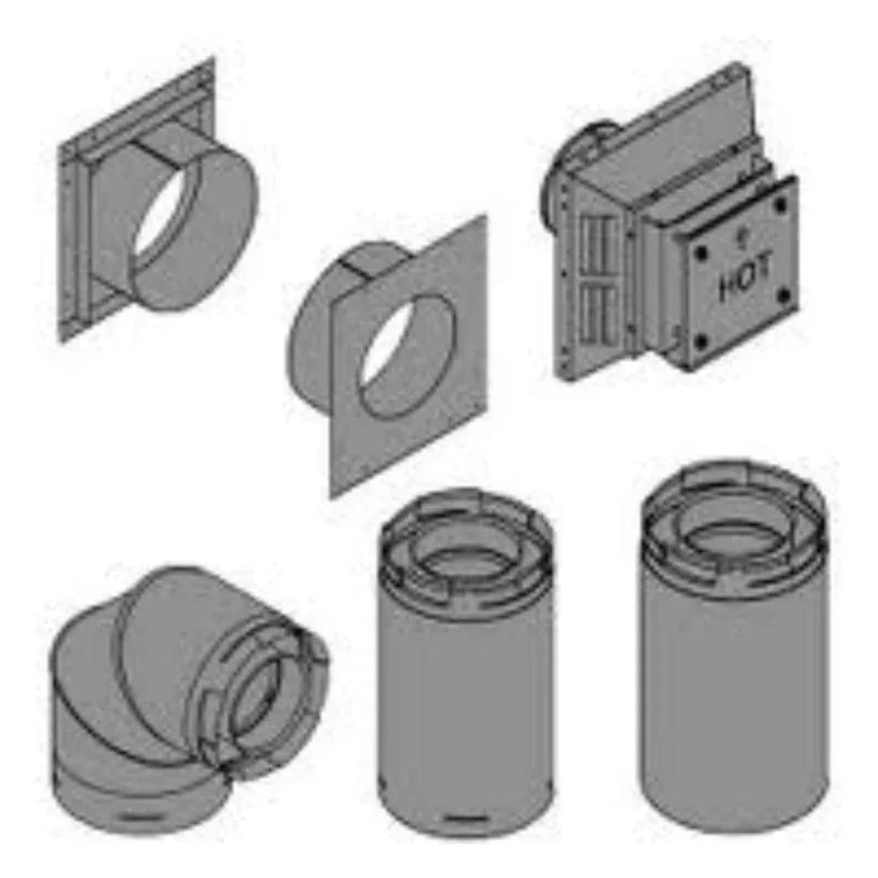 Empire DV Vent Kit for Top Vent, Through-The-Wall, 8" to 10" Wall Thickness - DVVK4TP - Patioscape Outdoors