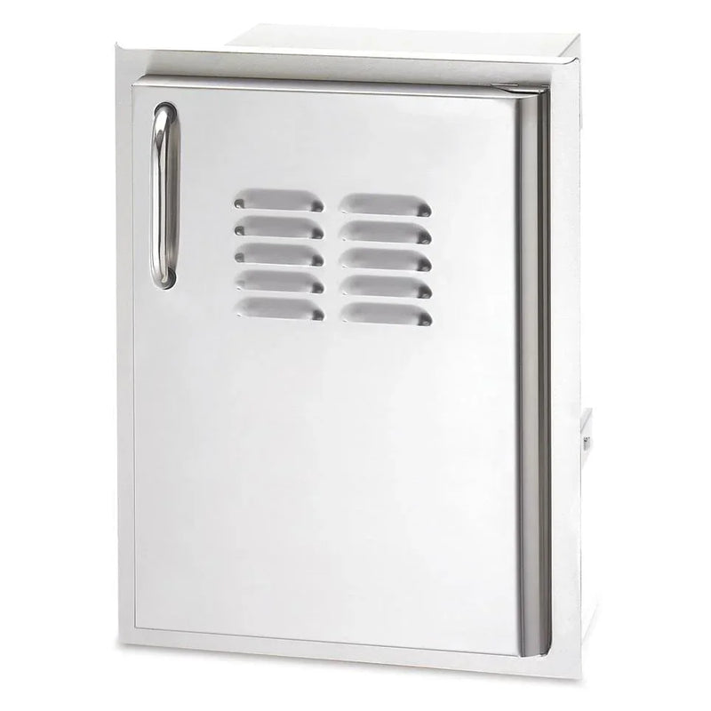 American Outdoor Grill 14-Inch Single Access Door With Tank Tray & Louvers - Vertical - Patioscape Outdoors