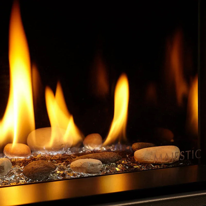 Majestic Echelon II See-Through Direct Vent Gas Fireplace - 48" - with IntelliFire Touchscreen Remote - Patioscape Outdoors