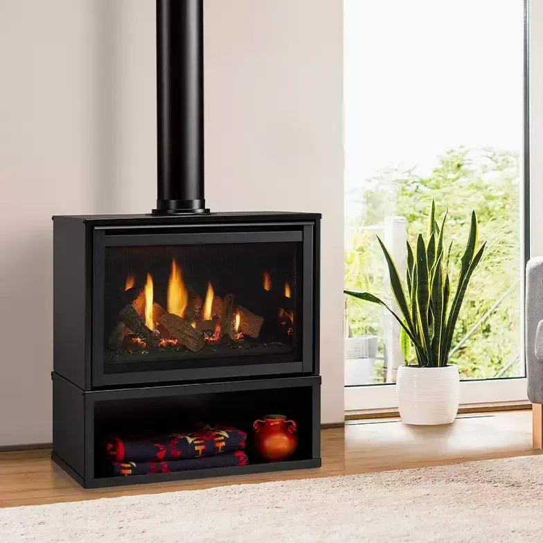 Majestic Ruby Freestanding 30" Direct Vent Gas Fireplace - Includes Touchscreen Remote - Patioscape Outdoors