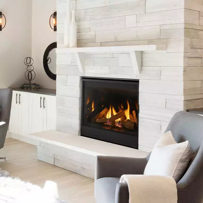 Majestic Quartz Platinum 36" Direct Vent Gas Fireplace - Includes Touchscreen Remote and Blower