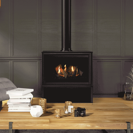 Majestic Ruby Freestanding 30" Direct Vent Gas Fireplace - Includes Touchscreen Remote - Patioscape Outdoors