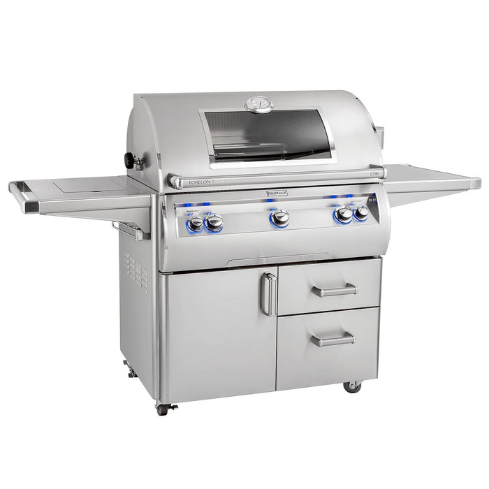 Fire Magic E790s Echelon Diamond 36-Inch Gas Grill on Cart with Double Side Burner