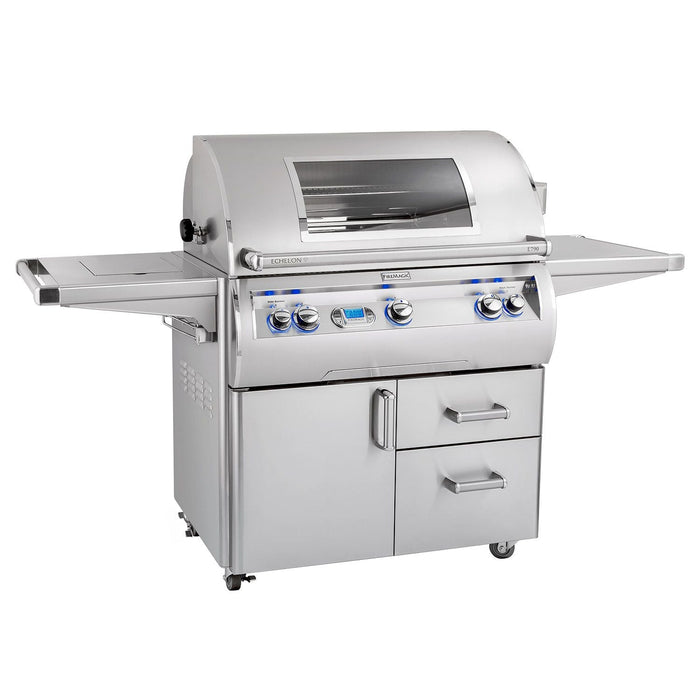 Fire Magic E790s Echelon Diamond 36-Inch Gas Grill on Cart with Double Side Burner