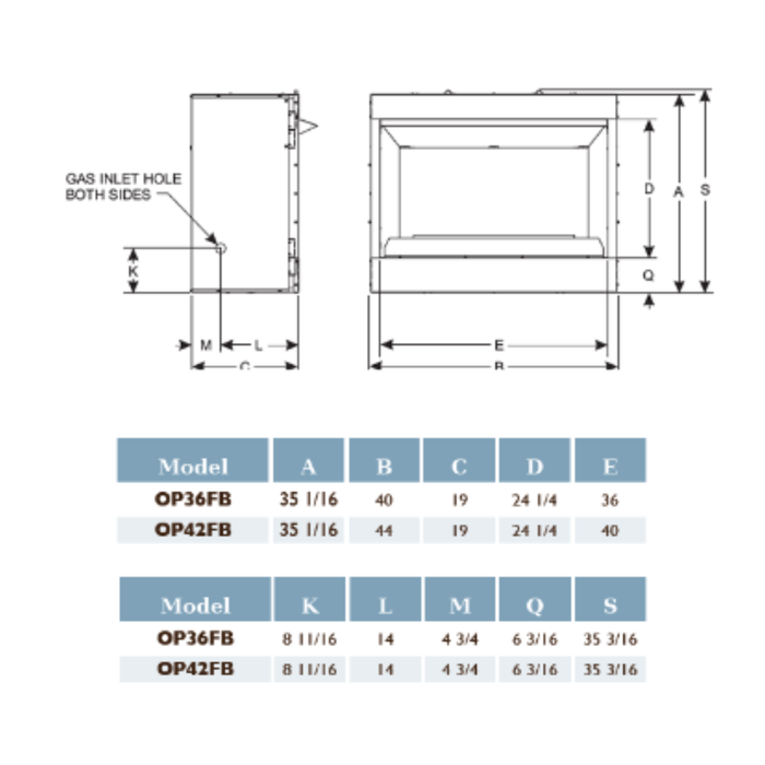 Empire Carol Rose Outdoor 36" Vent-Free Fireplace