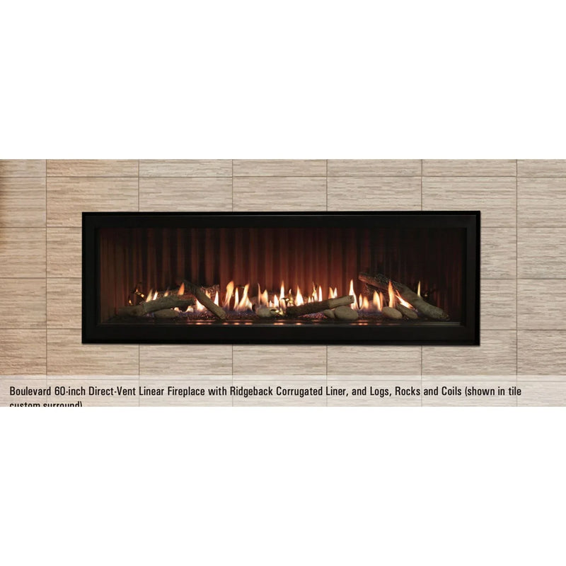 Empire Boulevard Direct Vent 60" Fireplace with Multi-Function Remote - Patioscape Outdoors