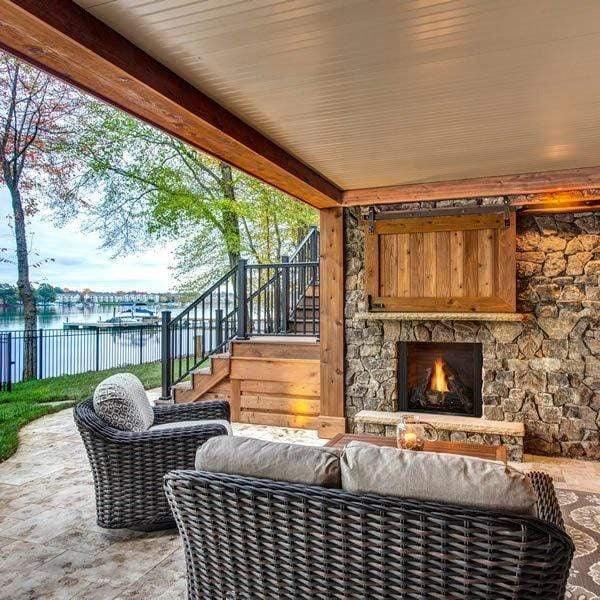 Majestic Courtyard 36" Outdoor Gas Fireplace - Patioscape Outdoors