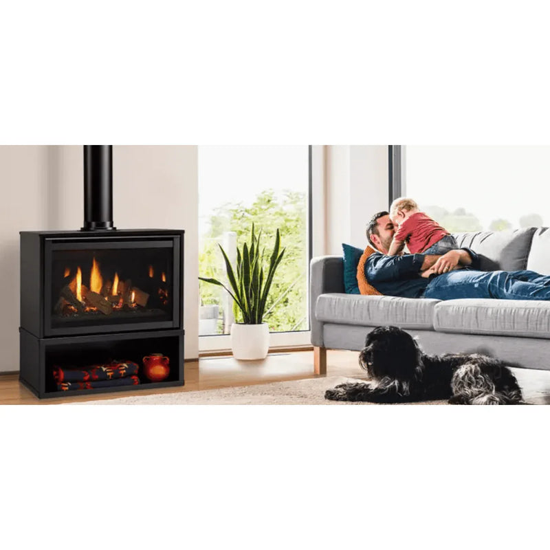 Majestic Ruby Freestanding 30" Direct Vent Gas Fireplace - Includes Touchscreen Remote - Patioscape Outdoors