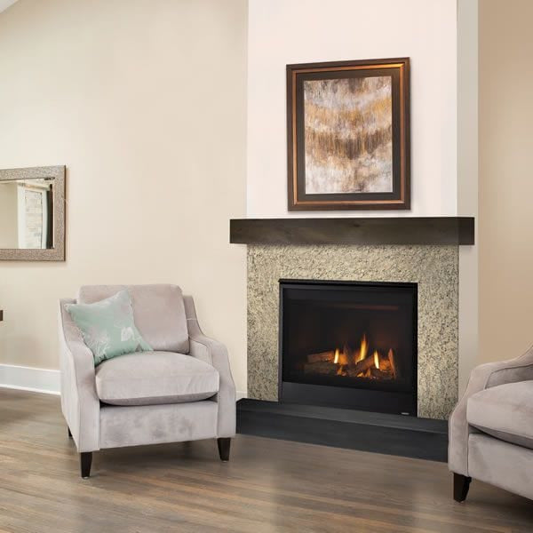 Majestic Quartz Platinum 36" Direct Vent Gas Fireplace - Includes Touchscreen Remote and Blower