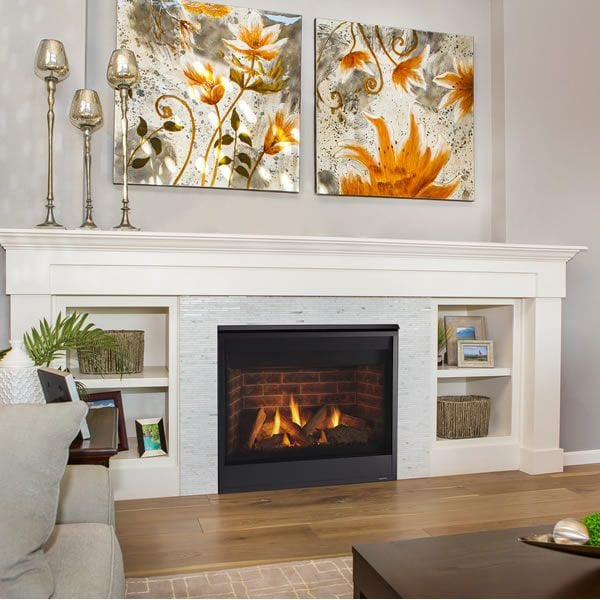 Majestic Quartz Platinum 36" Direct Vent Gas Fireplace - Includes Touchscreen Remote and Blower