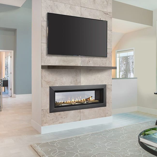 Majestic Echelon II See-Through Direct Vent Gas Fireplace - 36" - with IntelliFire Touchscreen Remote