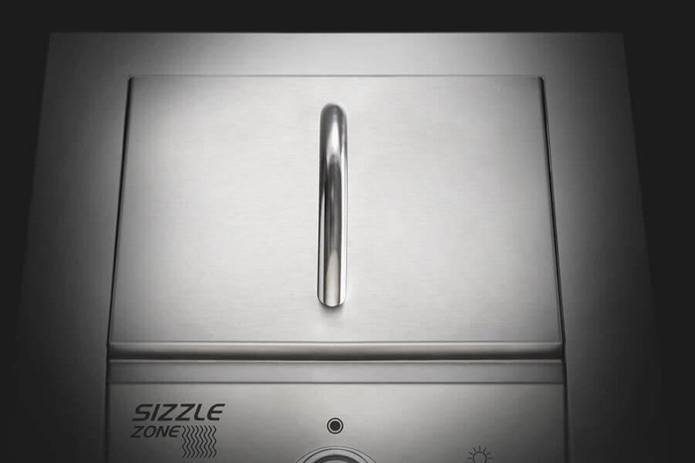 Napoleon Built-In 700 Series 10,000 BTU 10-Inch Drop-In Natural Gas Infrared Single Side Burner with Stainless Steel Cover - BIB10IRNSS