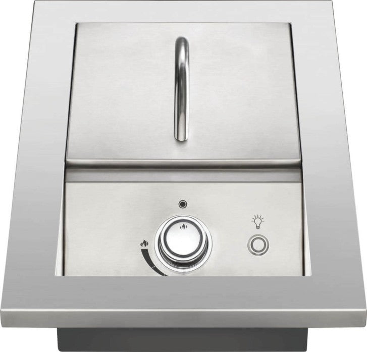 Napoleon Built-In 700 Series 10,000 BTU 10-Inch Drop-In Natural Gas Single Side Burner with Stainless Steel Cover - BIB10RTNSS