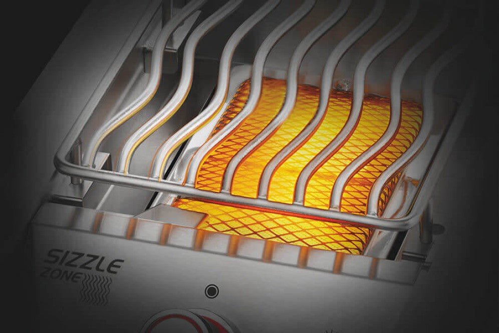 Napoleon Built-In 700 Series 10,000 BTU 10-Inch Drop-In Propane Gas Infrared Single Side Burner with Stainless Steel Cover - BIB10IRPSS