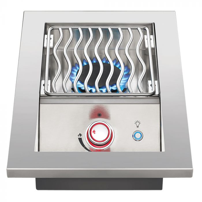 Napoleon Built-In 700 Series 10,000 BTU 10-Inch Drop-In Propane Gas Single Side Burner with Stainless Steel Cover - BIB10RTPSS