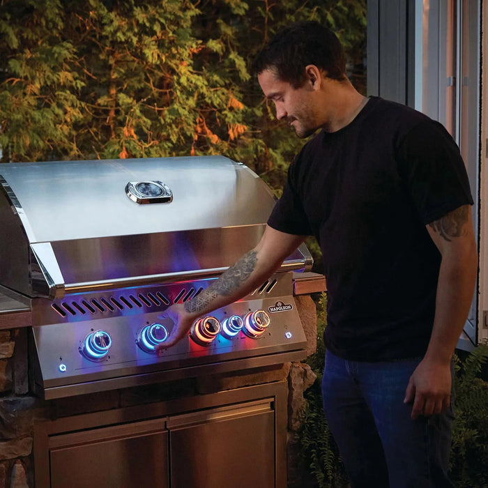 Napoleon Built-In 700 Series 32-Inch Natural Gas Grill w/ Infrared Rear Burner & Rotisserie Kit - BIG32RBNSS-1