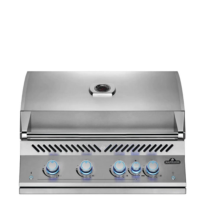 Napoleon Built-In 700 Series 32-Inch Natural Gas Grill w/ Infrared Rear Burner & Rotisserie Kit - BIG32RBNSS-1