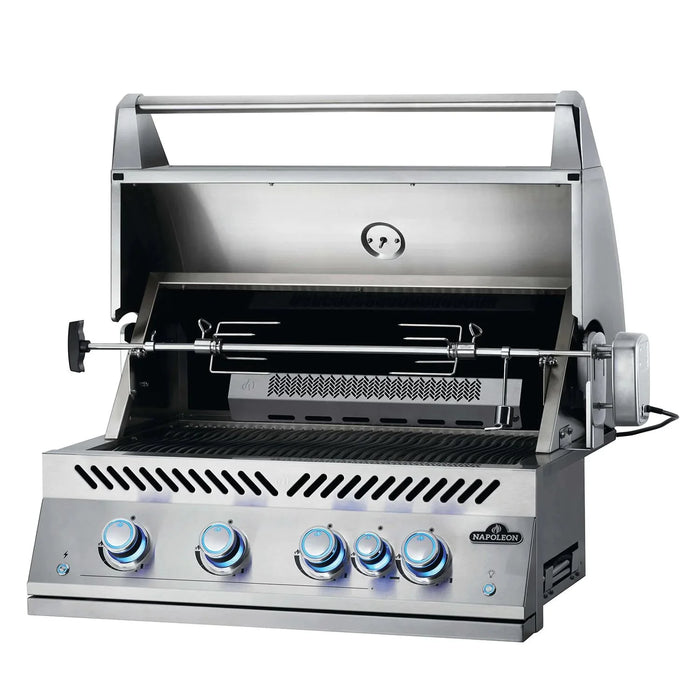 Napoleon Built-In 700 Series 32-Inch Propane Gas Grill w/ Infrared Rear Burner & Rotisserie Kit - BIG32RBPSS-1