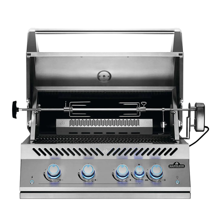 Napoleon Built-In 700 Series 32-Inch Propane Gas Grill w/ Infrared Rear Burner & Rotisserie Kit - BIG32RBPSS-1