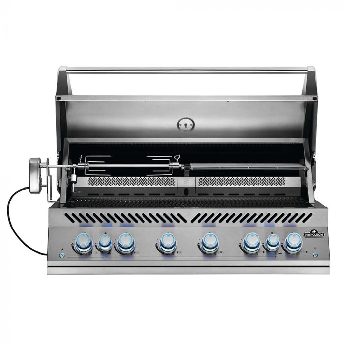 Napoleon Built-In 700 Series 44-Inch Natural Gas Grill w/ Infrared Rear Burner & Rotisserie Kit - BIG44RBNSS-1