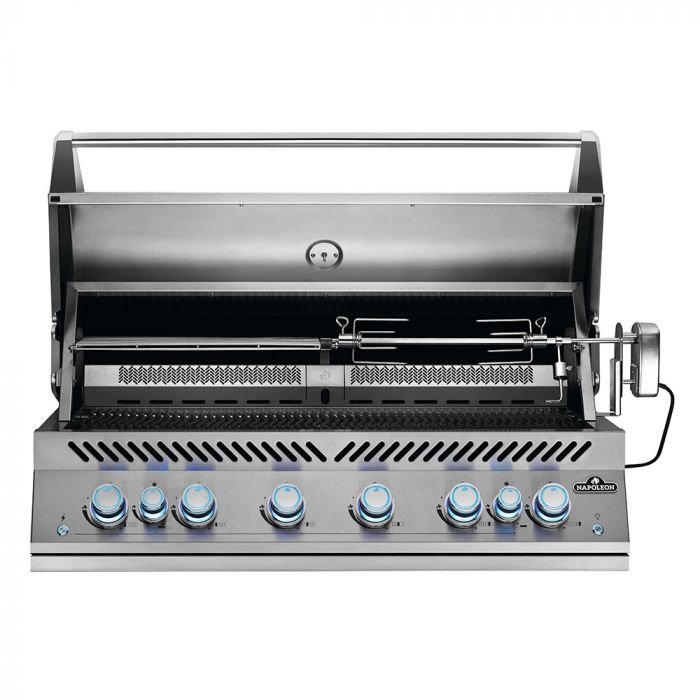Napoleon Built-In 700 Series 44-Inch Propane Gas Grill w/ Infrared Rear Burner & Rotisserie Kit - BIG44RBPSS-1