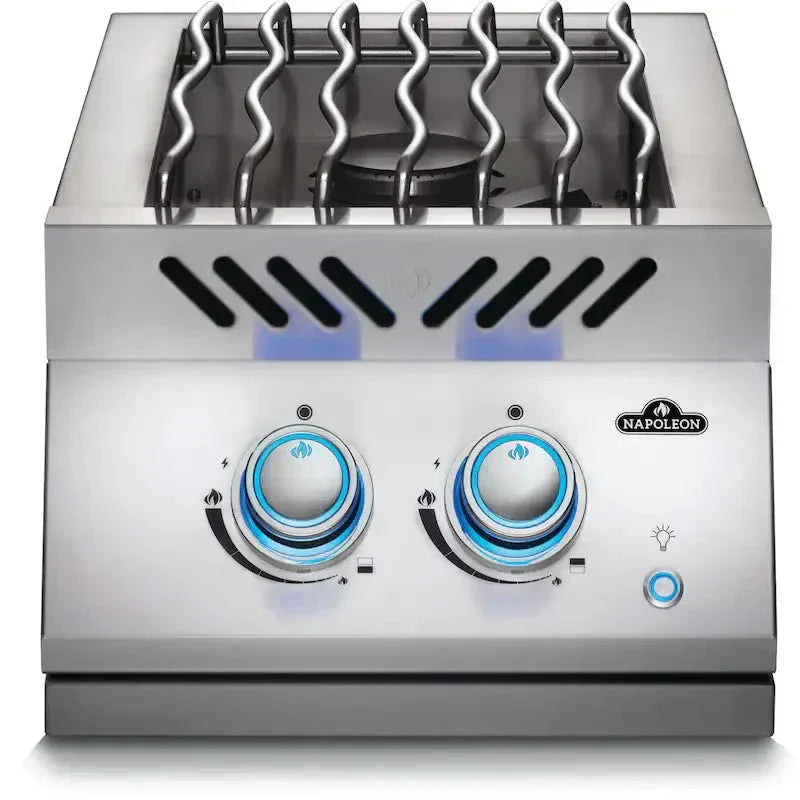 Napoleon Built-In 700 Series Inline Propane Dual Range Top Burner with Stainless Steel Cover - BIB12RTPSS - Patioscape Outdoors