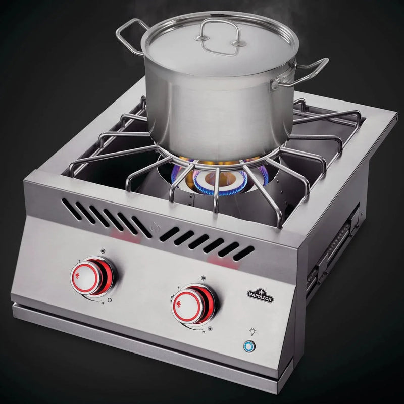 Napoleon Built-In 700 Series Propane Gas Power Burner with Stainless Steel Cover - BIB18PBPSS - Patioscape Outdoors