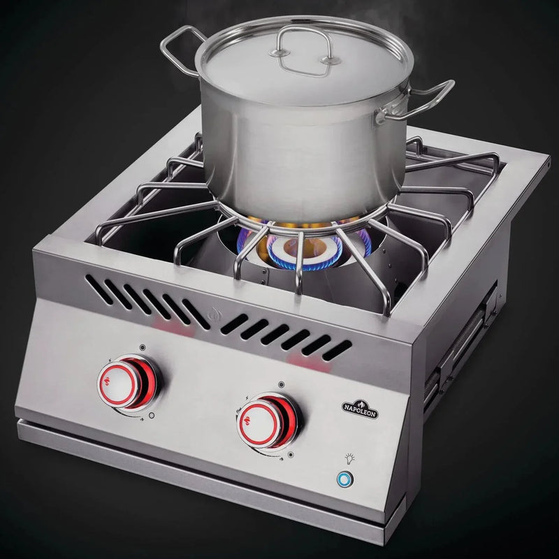 Napoleon Built-In 700 Series Propane Gas Power Burner with Stainless Steel Cover - BIB18PBNSS - Patioscape Outdoors