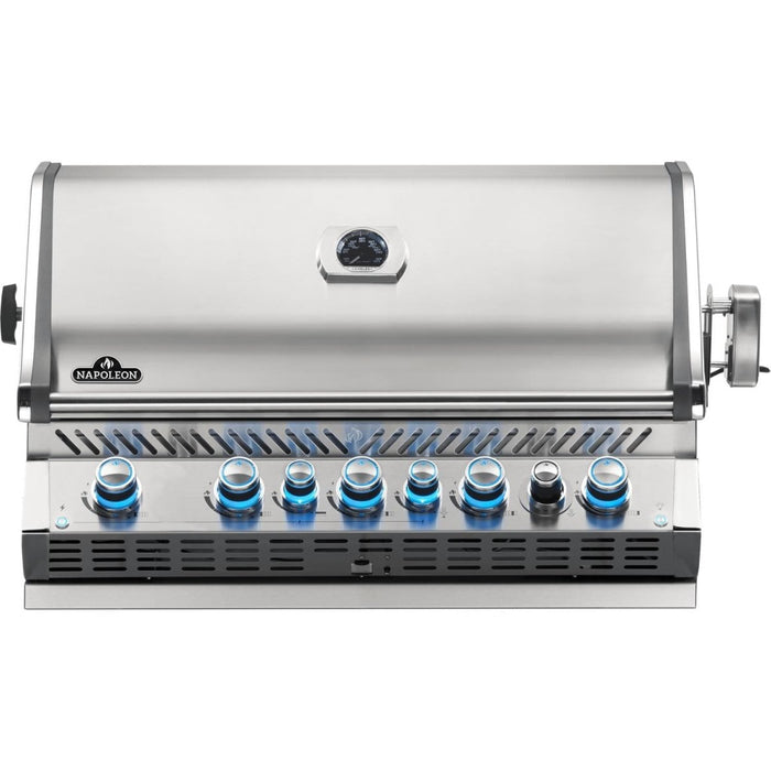 Napoleon Prestige PRO 665 Built-in Natural Gas Grill with Infrared Rear Burner and Rotisserie Kit - BIPRO665RBNSS-3