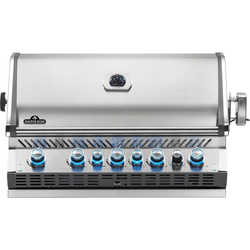 Napoleon Prestige PRO 665 Built-in Propane Gas Grill with Infrared Rear Burner and Rotisserie Kit - BIPRO665RBPSS-3