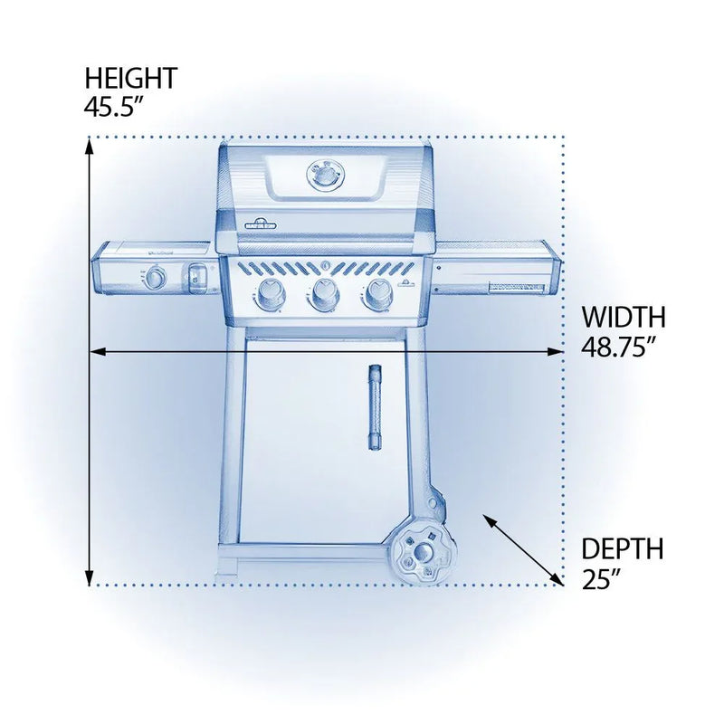 Napoleon F365DSBPGT-ECP Freestyle 365 SB with Range Side Burner - Patioscape Outdoors