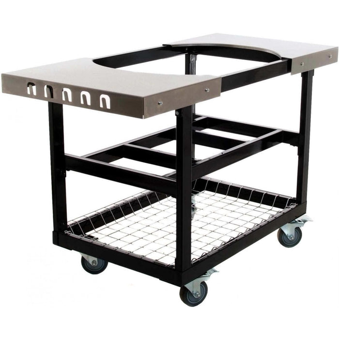 Primo Grills Cart Base with Basket and SS Side Shelves for Oval JR 200 - PG00320