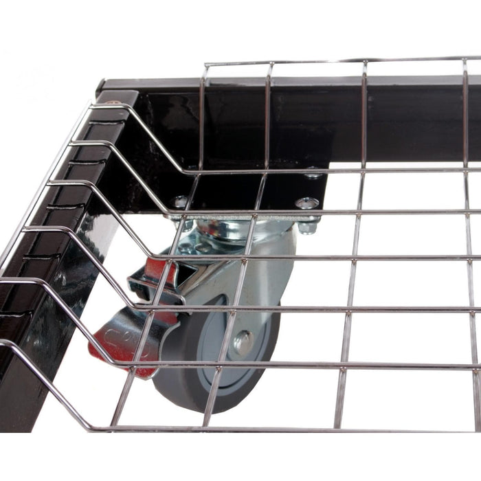 Primo Grills Cart Base with Basket and SS Side Shelves for Oval JR 200 - PG00320