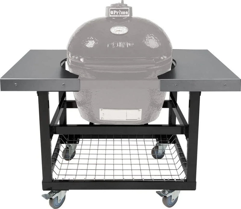 Primo Grills Stainless Steel Side Shelves for Oval XL 400 or Oval LG 300 (req PG00368 Cart) - PG00369 - Patioscape Outdoors