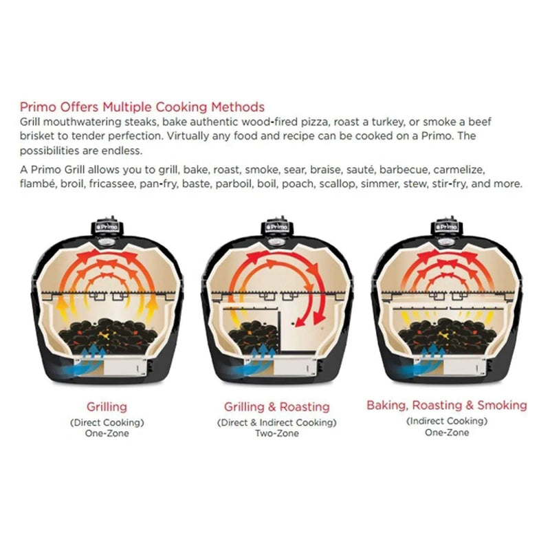 Primo Oval Large 300 Ceramic Kamado Grill - Patioscape Outdoors